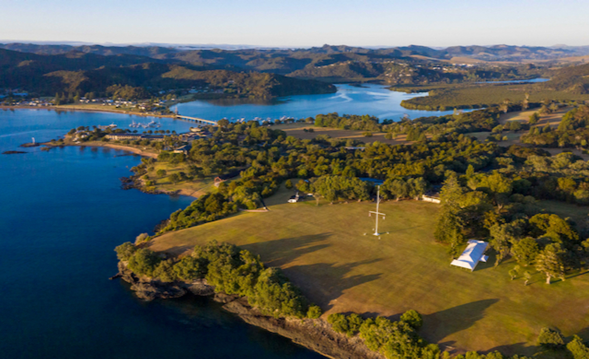 Waitangi Treaty Grounds Aerial