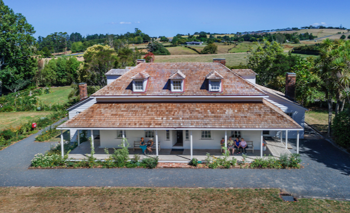 Te Waimate Mission House, Drone Shot. Grant Sheehan