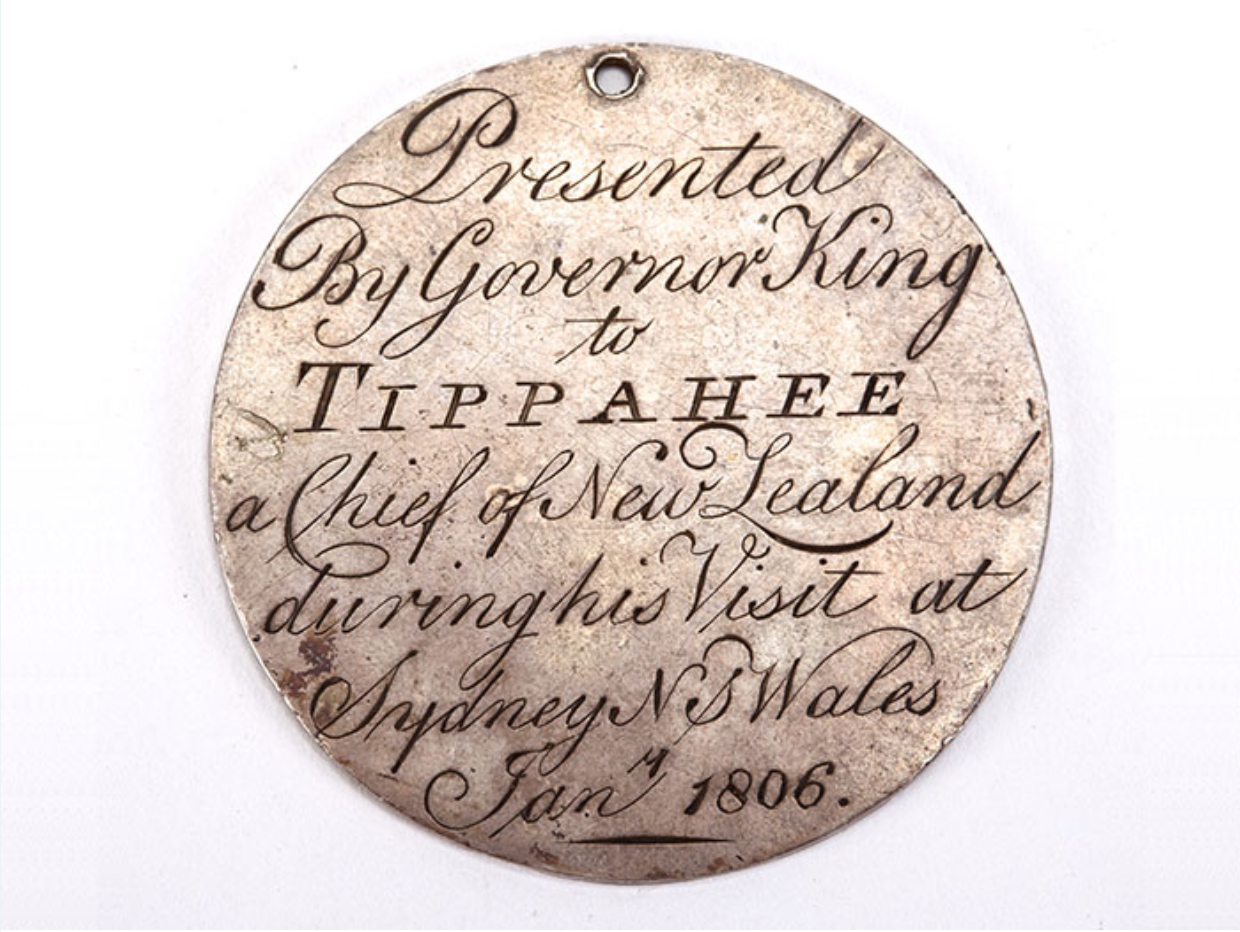 photo of engraved medal to Tippahee